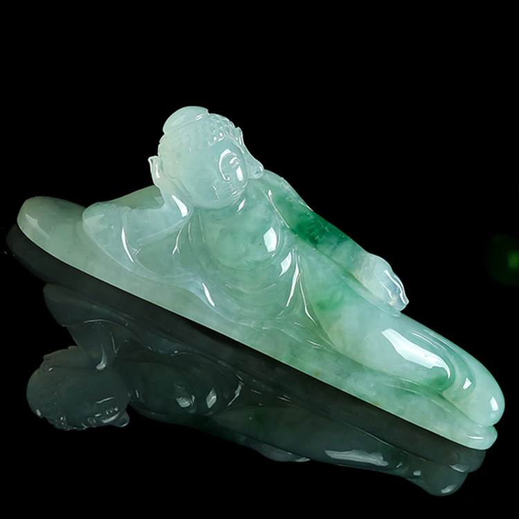 【源头好货-四会】李光权工作室作品 冰糯种卧佛 37.17g