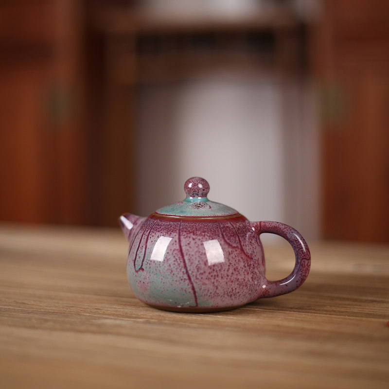 苗长强大师工作室 器世界定制款美林款 钧瓷茶具 钧窑茶壶
