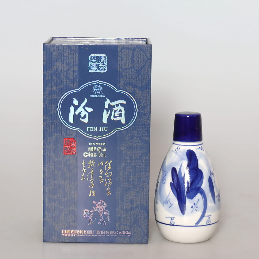 67,(中国名酒)2012年65度100ml50年青花瓷汾酒1箱12瓶