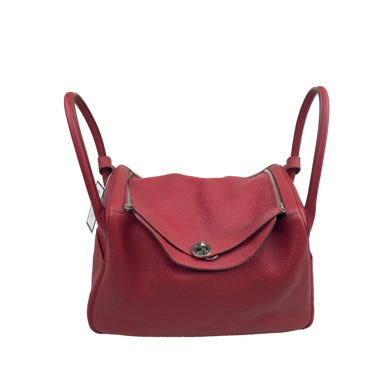 [中检][9.5新]爱马仕女式lindy34红银k刻