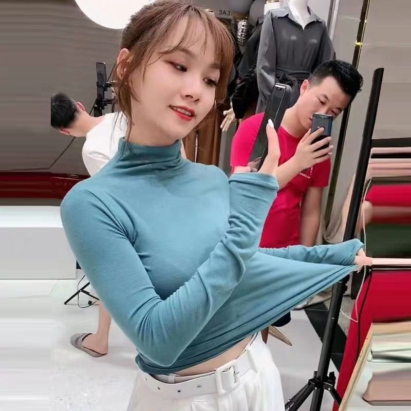 热销快手网红同款女 衣服社会_网红快手卡卡女装同款修身显瘦打底衣