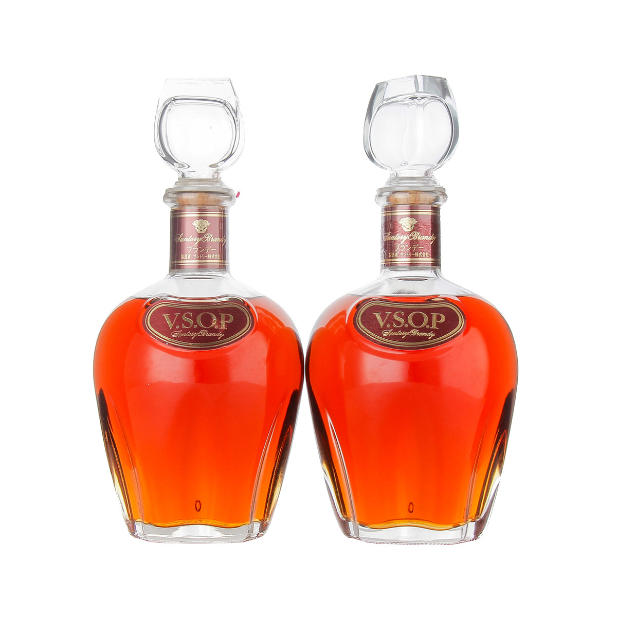 【50】2瓶 约90年代 三得利 vsop 白兰地 720ml*2 40度
