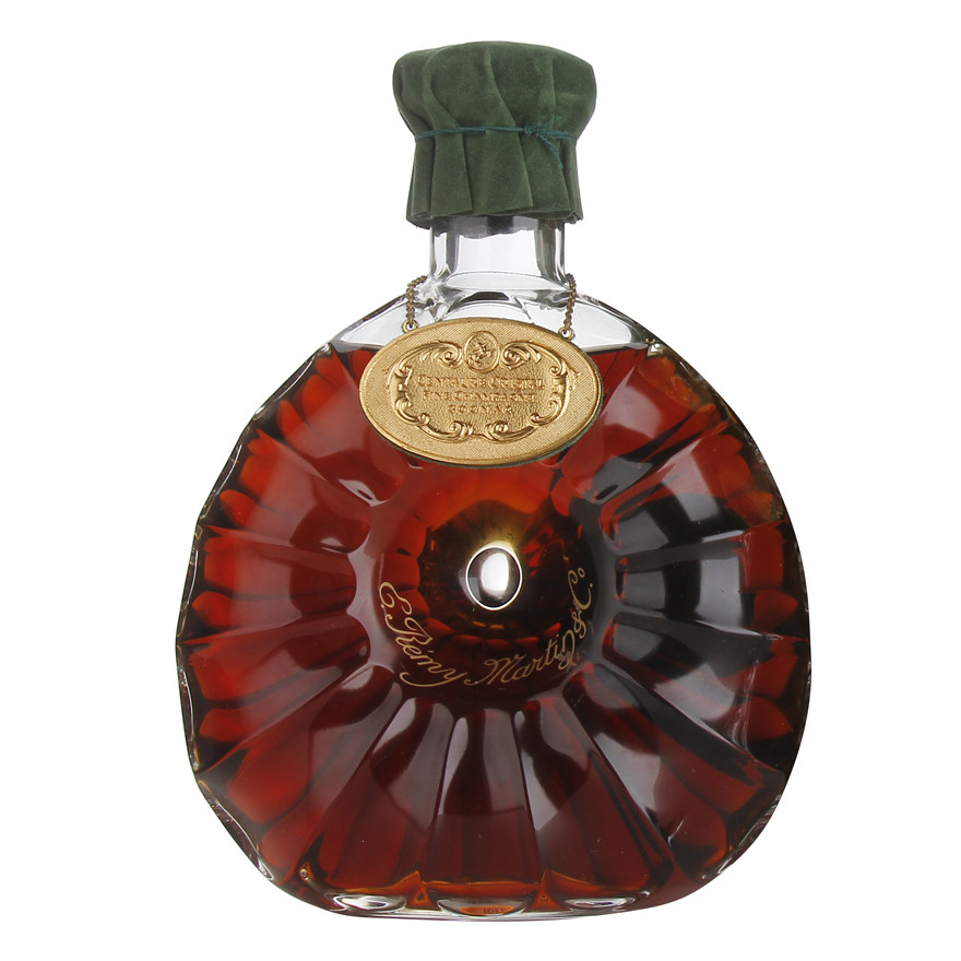 31. 80年代 人头马绿布头水晶瓶干邑 700ml 40度