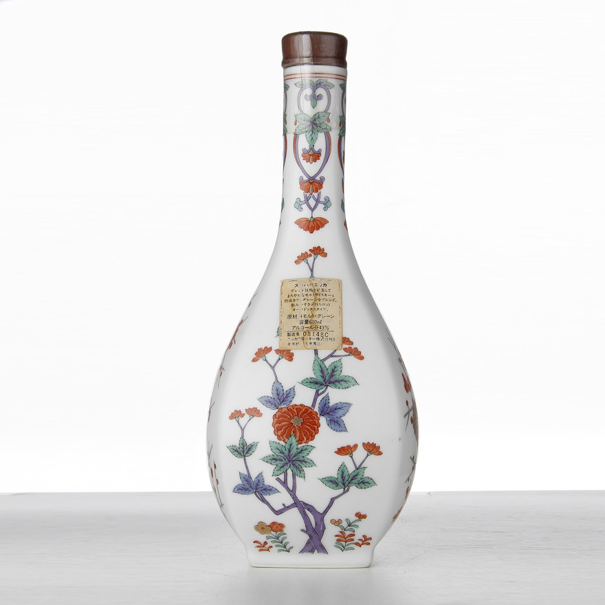 31. 约 90年代 nikka 云鹤草华文祥有田烧威士忌 600ml 43度