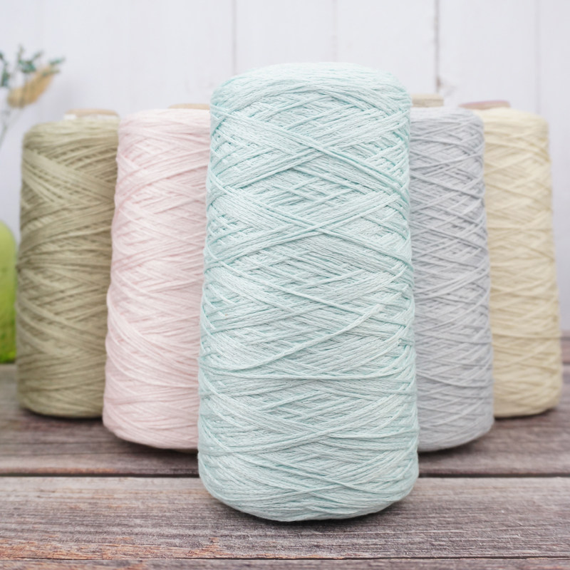 编格尔外贸真丝手编棉带子纱清凉蚕丝纤维手工编织桶线顺滑贴身