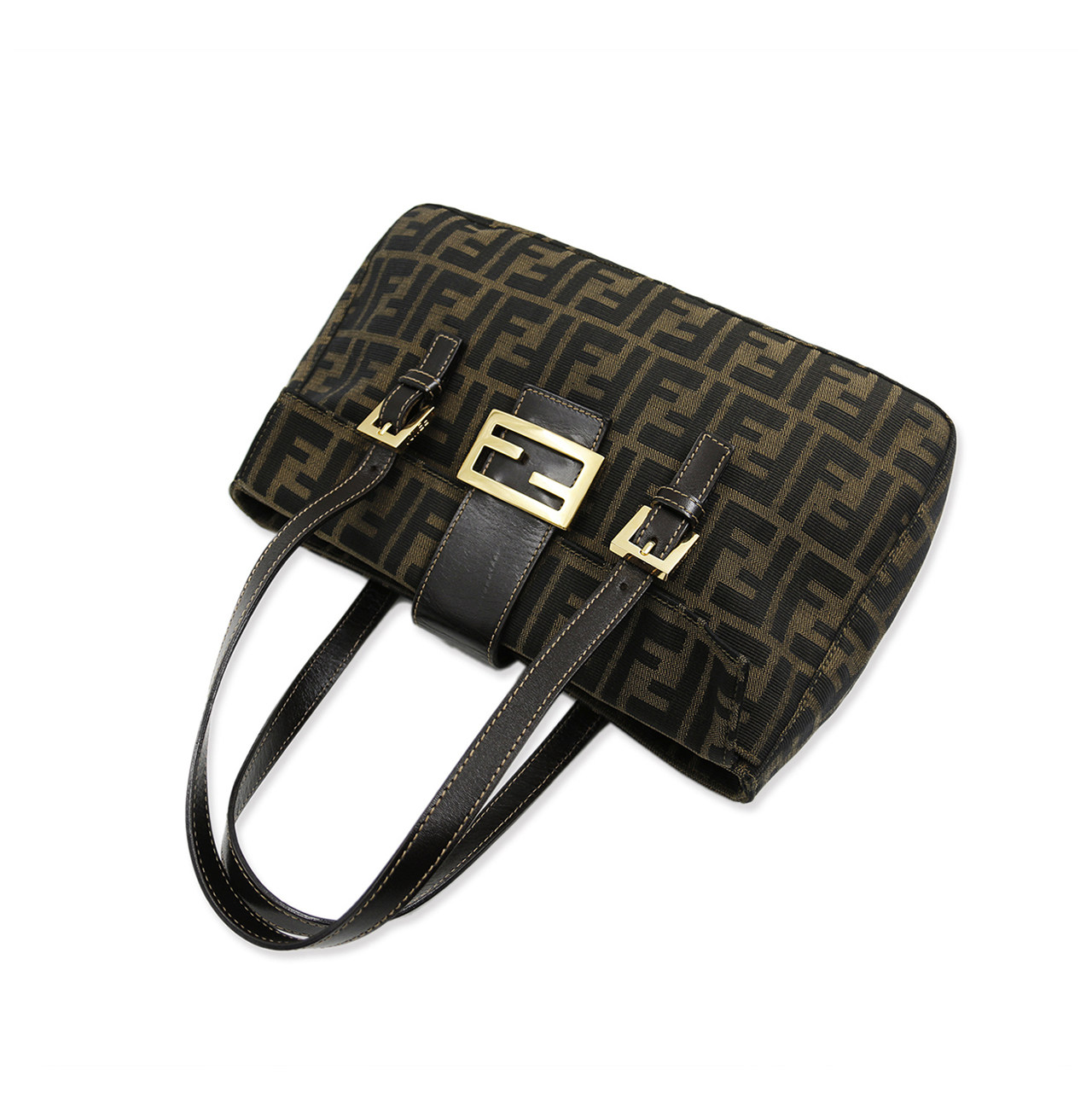 [9.0新]芬迪fendi女士手提包logo花纹手袋