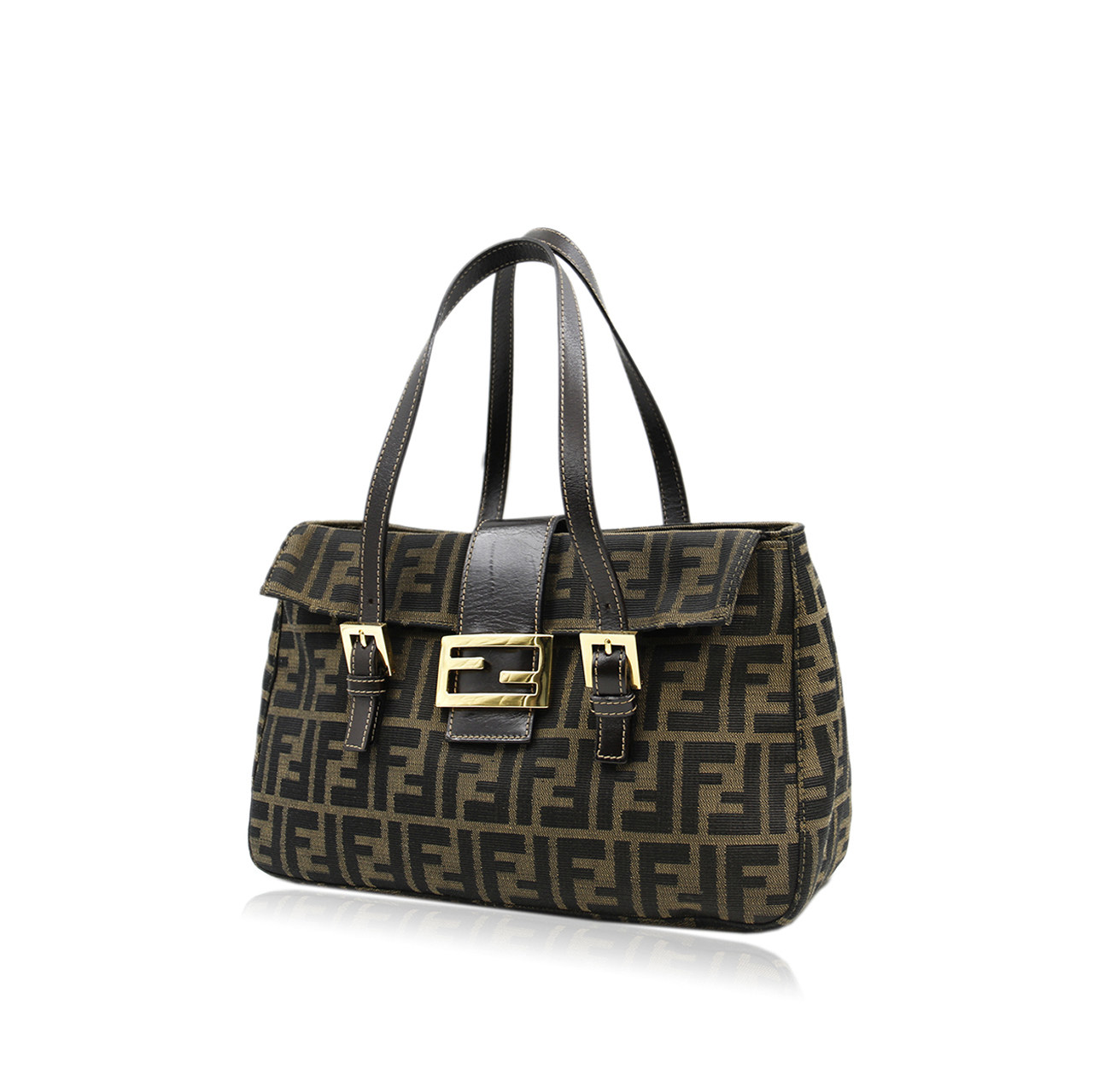 [9.0新]芬迪fendi女士手提包logo花纹手袋