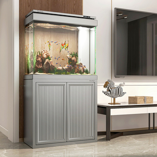 森森鱼缸底过滤水族箱客厅大型家用落地玻璃生态鱼缸中小型金鱼缸