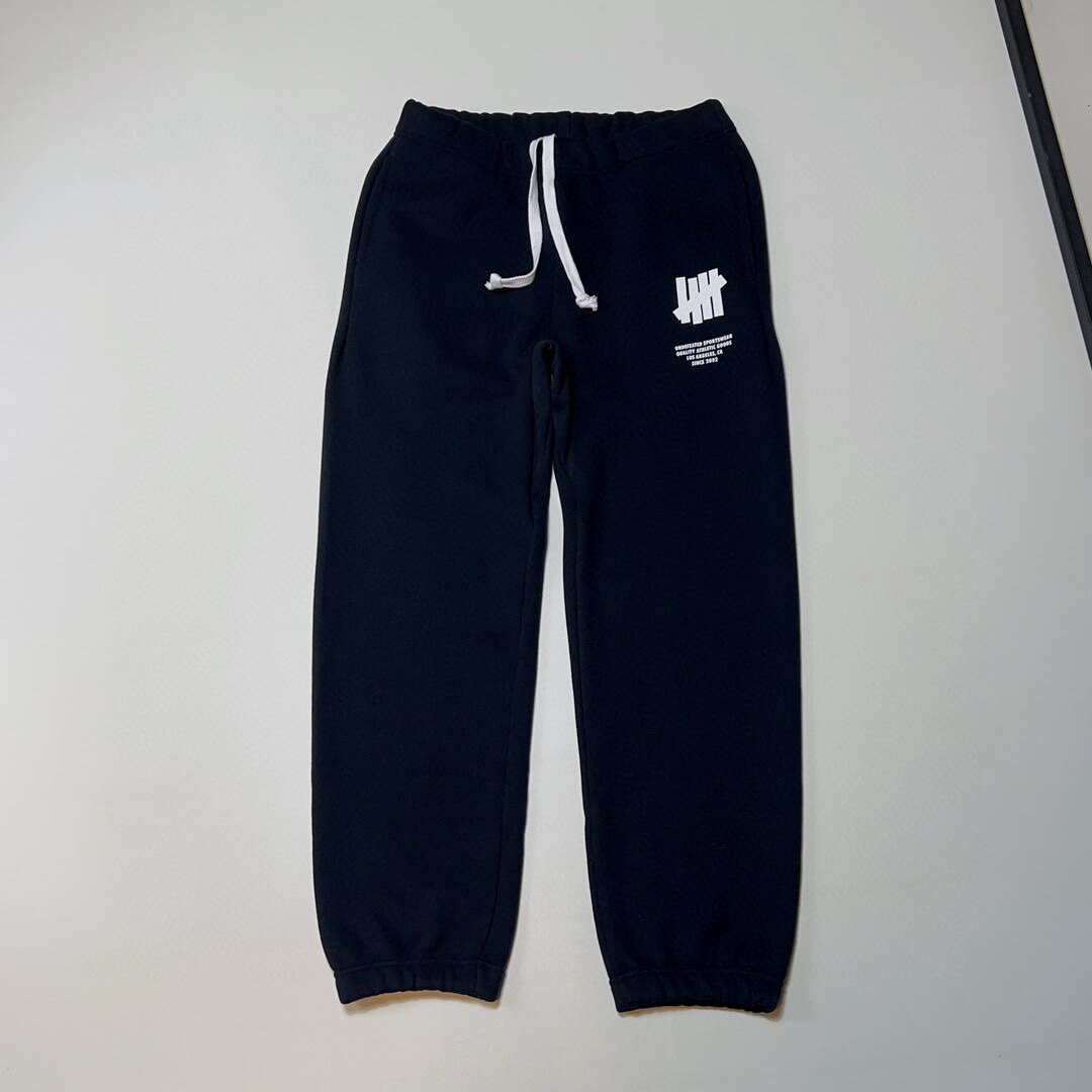 秋冬新款undefeated五道杠男女款重磅厚款毛圈起绒运动休闲长裤