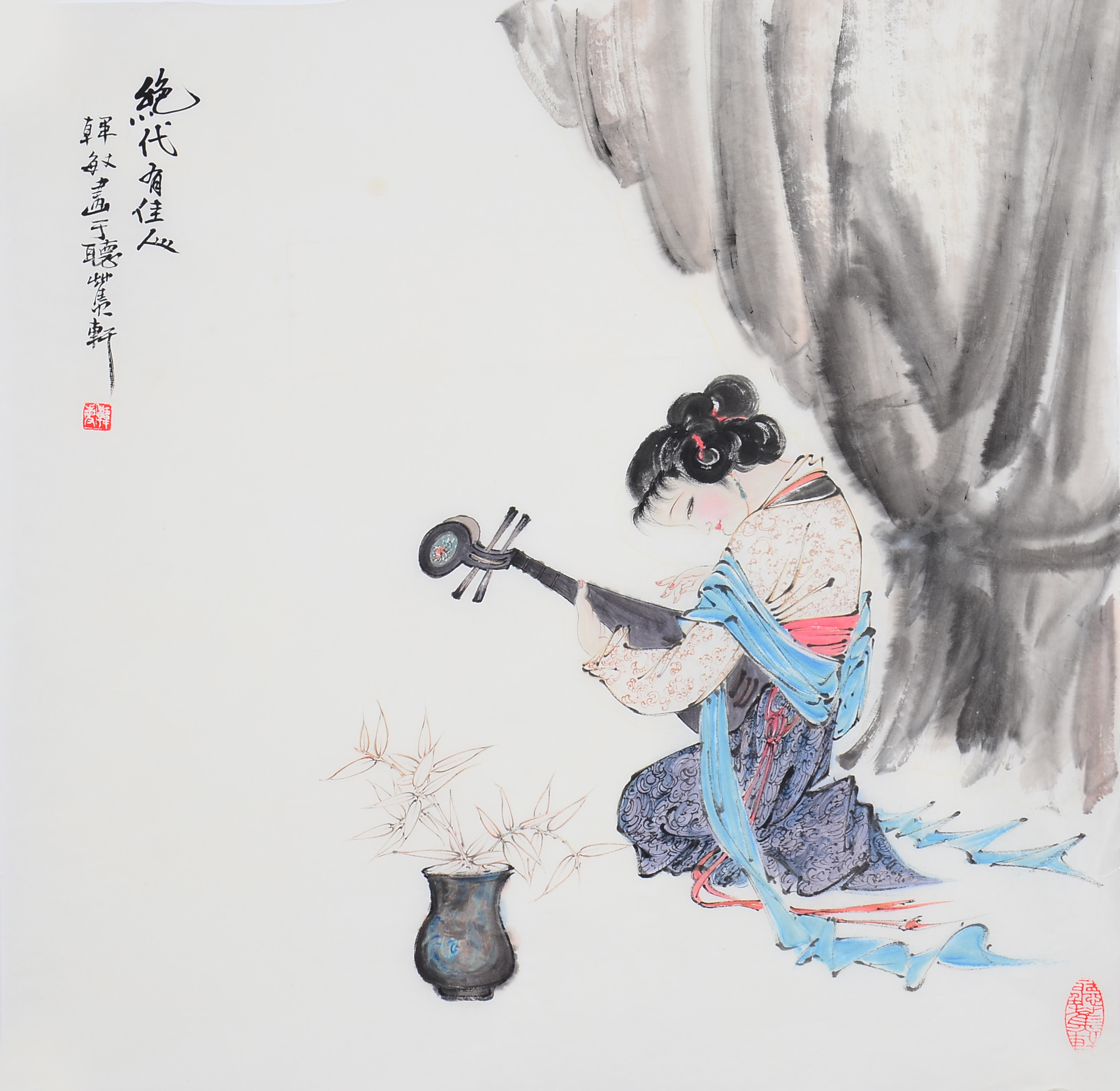 韩敏《绝代佳人》当代著名国画家