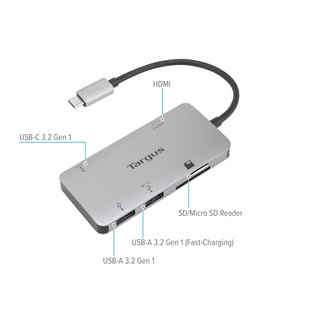 Targus/泰格斯 Type-C便携式扩展坞集线器USB-C转HDMI/USB-A/PD充电 ACA953/ACA948/ACH228