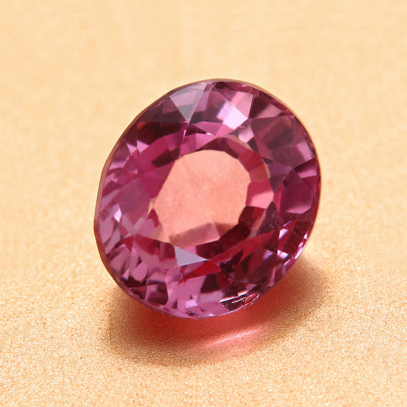 1.45克拉天然无烧帕帕拉恰稀有莲花蓝宝石裸石配国际cgl证书