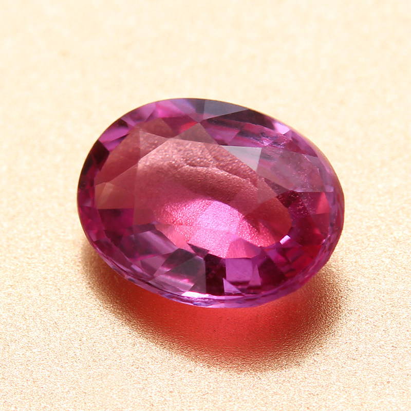 1.01克拉天然无烧帕帕拉恰稀有莲花蓝宝石裸石配国际cgl证书