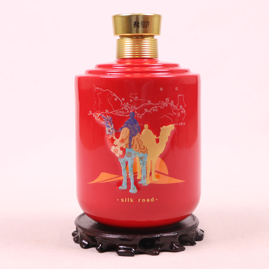 【18】2015年 1.5l装高端定制丝绸之路茅台红色 高端好货 - 拍卖