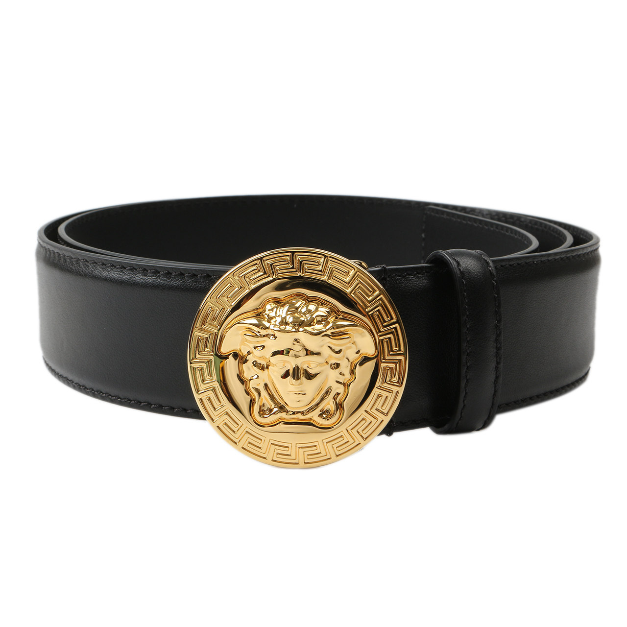 [9.9新]未使用范思哲versace男士金头皮带a712
