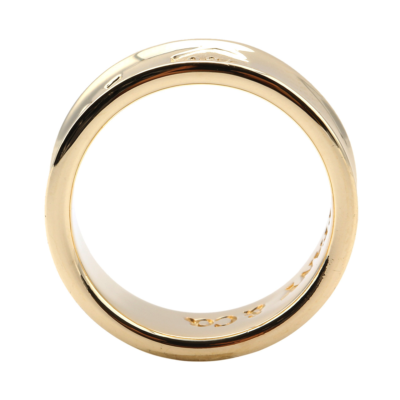 [9.5新]蒂芙尼tiffany750黄金中性戒指4248