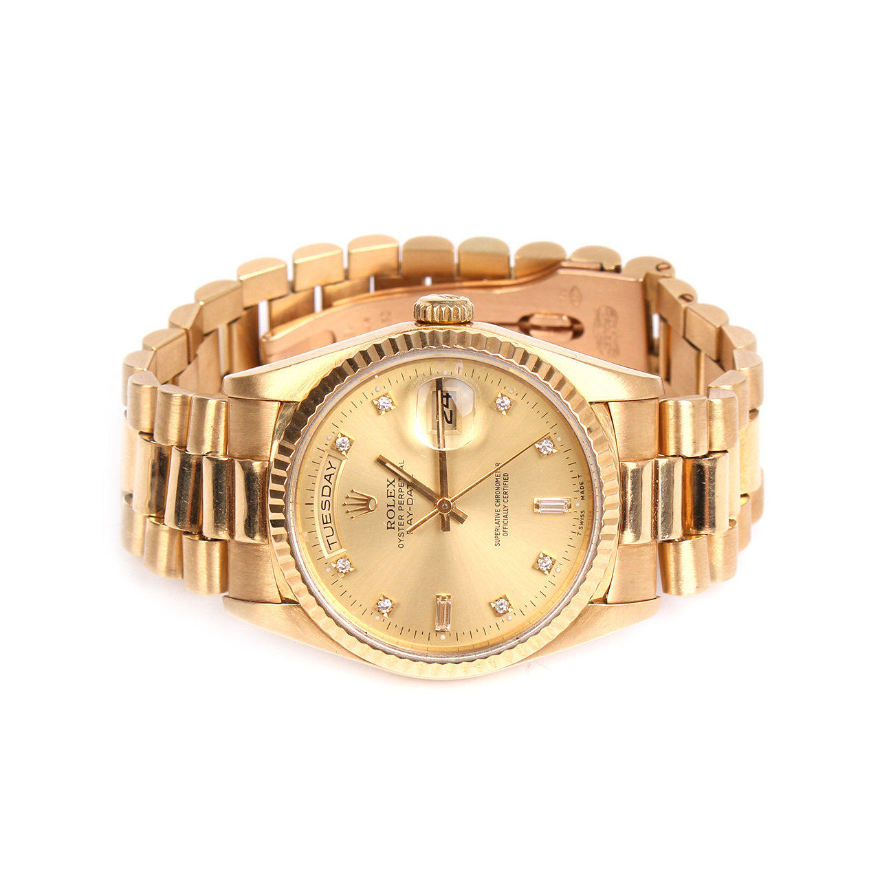 [9新]劳力士rolex 18238 18k黄金自动机械男表xmd01