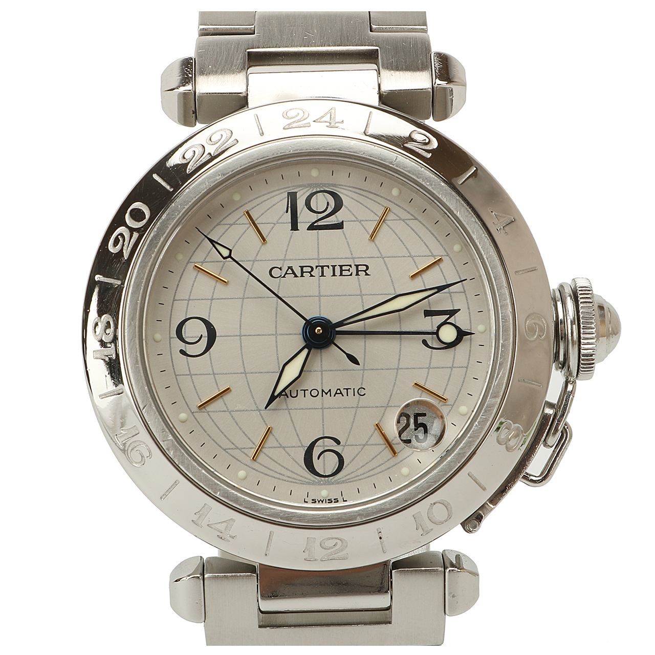 [华测][9.5新]卡地亚cartier帕莎系列自动机械中性表zhmp