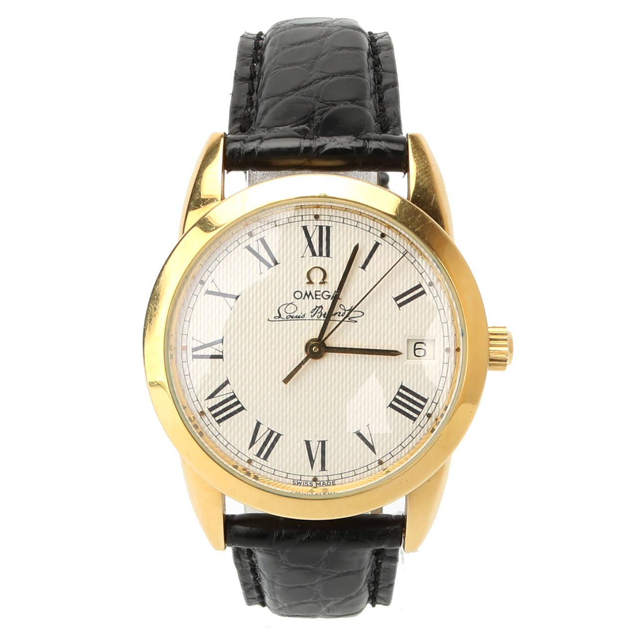 [9.5新]欧米茄omega18k黄金自动机械中性腕表zh012