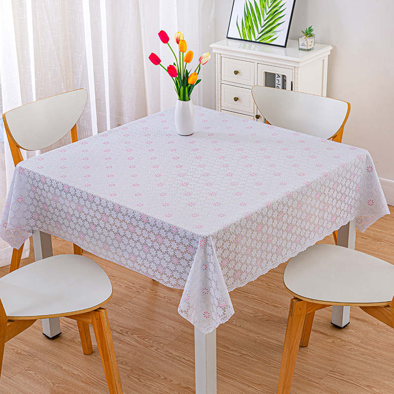 八仙桌 防水防油免洗盖布PVC防烫防滑印花欧式家用桌布正方桌台布