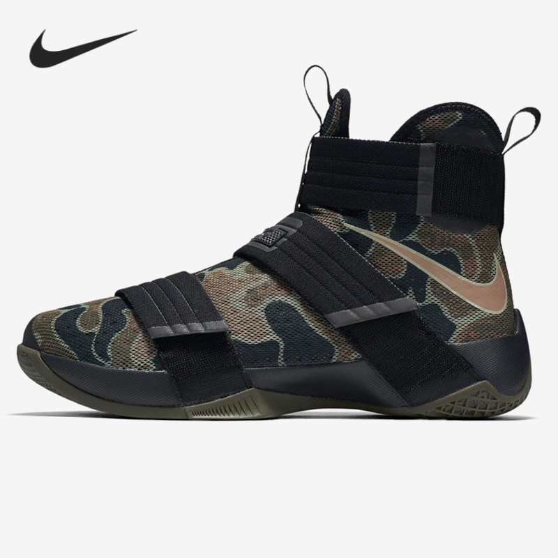 nike/耐克正品zoom詹姆斯士兵10带绑带男子运动减震篮球鞋852400