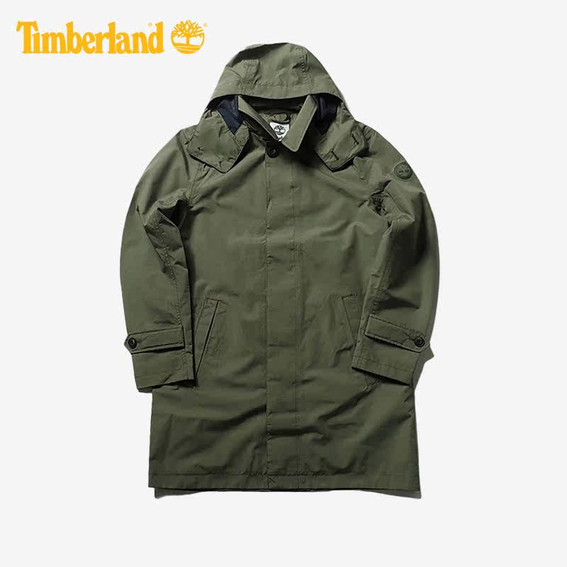 timberland添柏岚正品男子户外休闲舒适透气中长款风衣外套a29wn