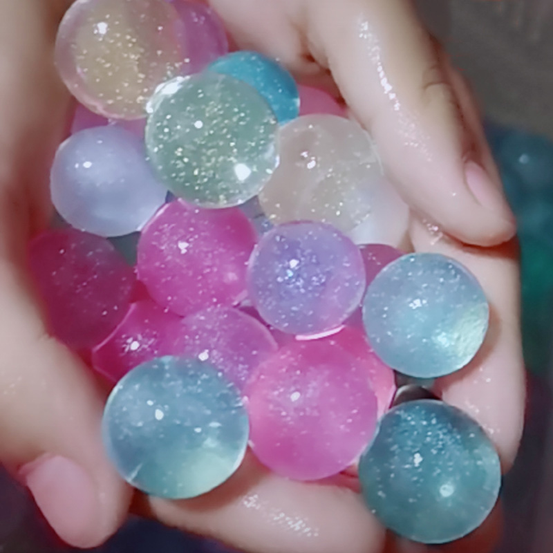 水晶宝宝海洋膨胀泡大珠吸水珠彩光生长球富贵珠水晶泥儿童玩具