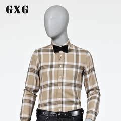 GXG[特惠]男装 男士秋冬时尚修身潮流个性休闲长袖衬衫