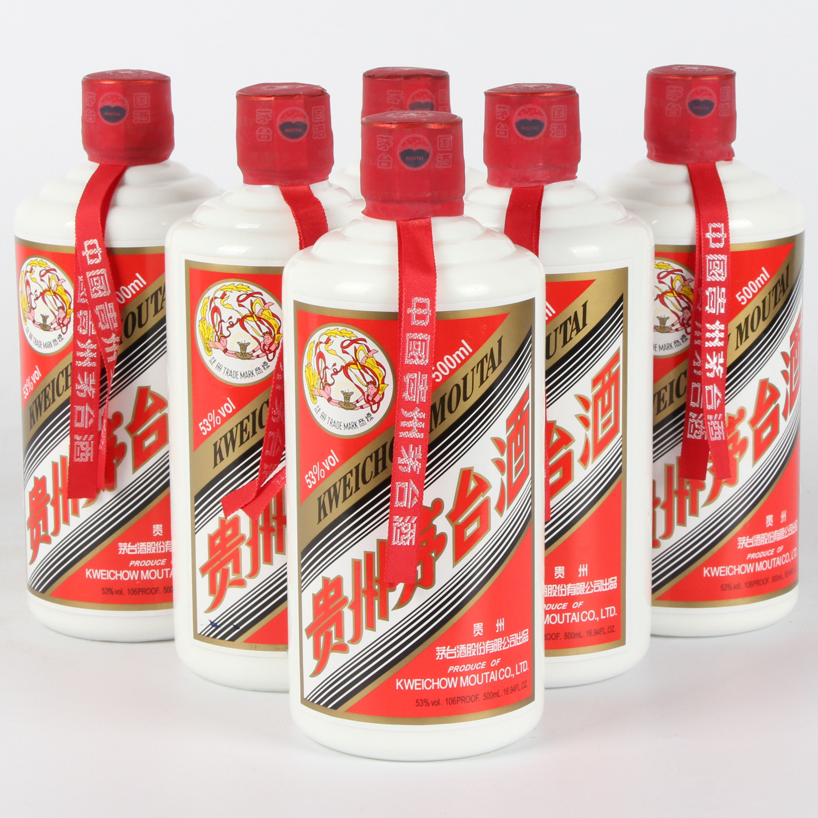 100【中国名酒】2015年贵州茅台酒 53度500ml 6瓶