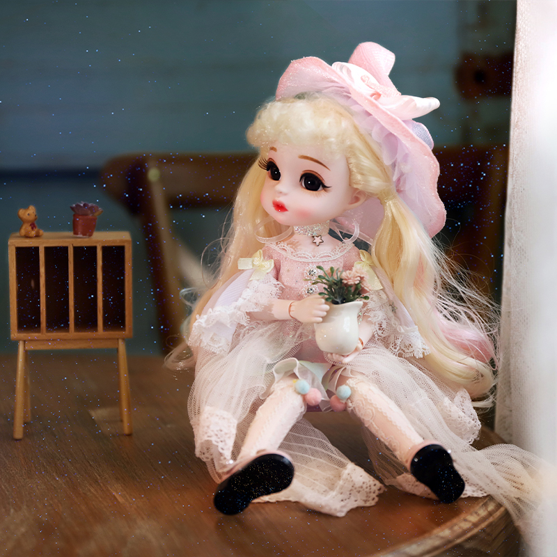 30cm小天使bjd关节洋娃娃6分仿真公主风换装儿童女孩人偶玩具礼物