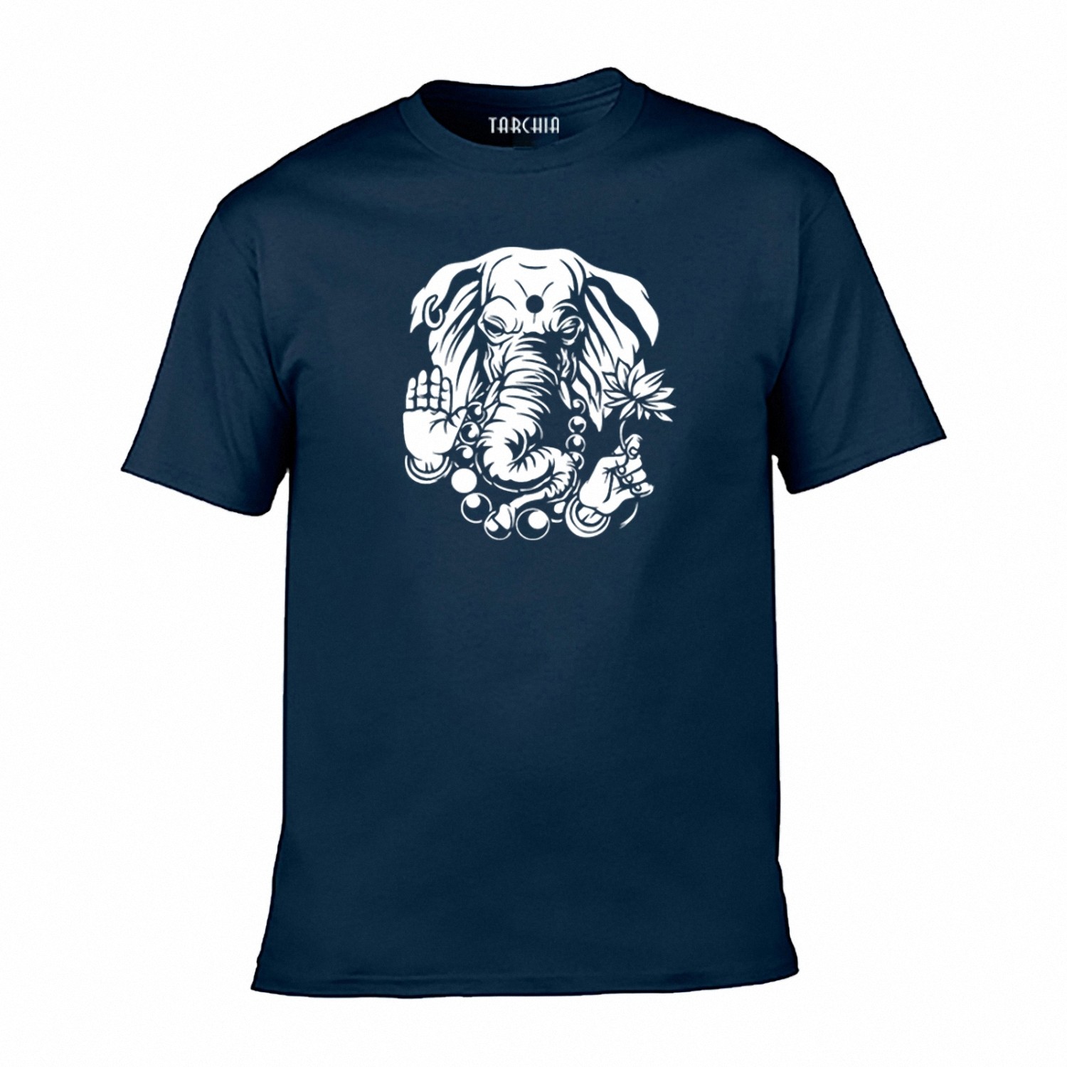 大象个性印花 纯棉舒适圆领短袖t恤男女款体恤欧版宽松型