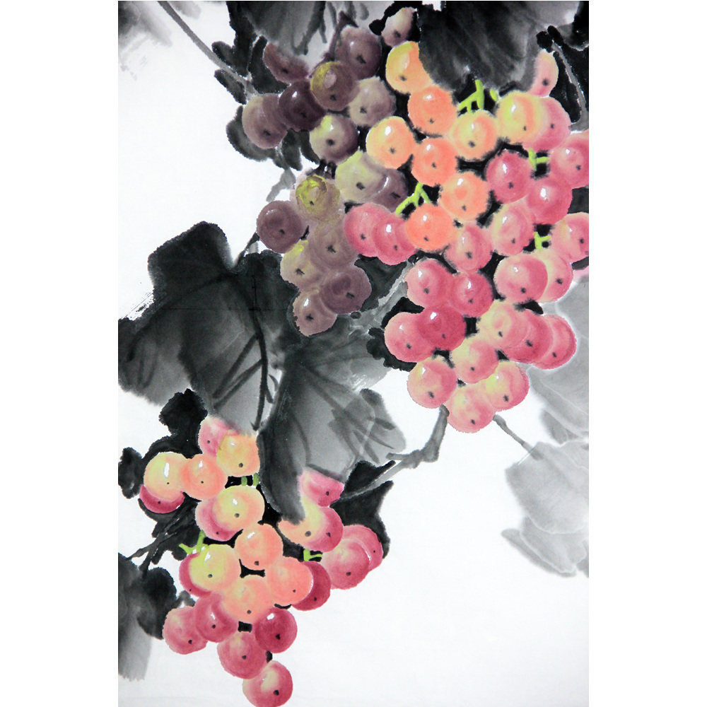 冀慎平《紫玉飘香》 中国书画家协会理事 极具收藏价值2072-1