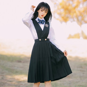 茶时基础款护奶裙正版背心连衣裙女学生校服高校学院风jk制服现货