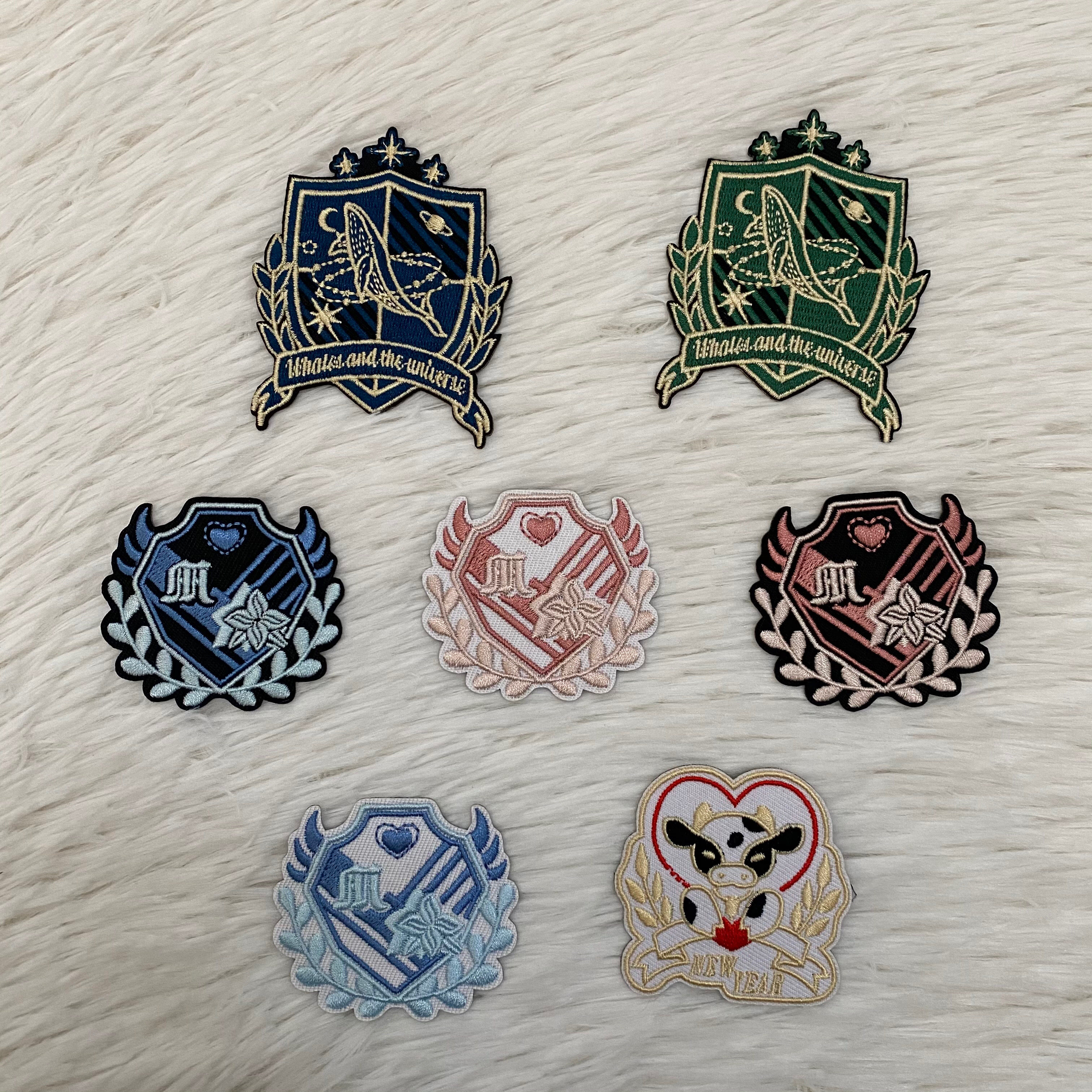 现货丽月舍jk原创设计布制校供徽章胸针配饰jk/dk制服