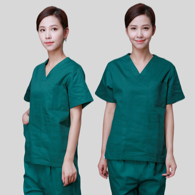 南丁格尔手术服洗手衣刷手服女夏季短袖手术室男医院隔离衣工作服