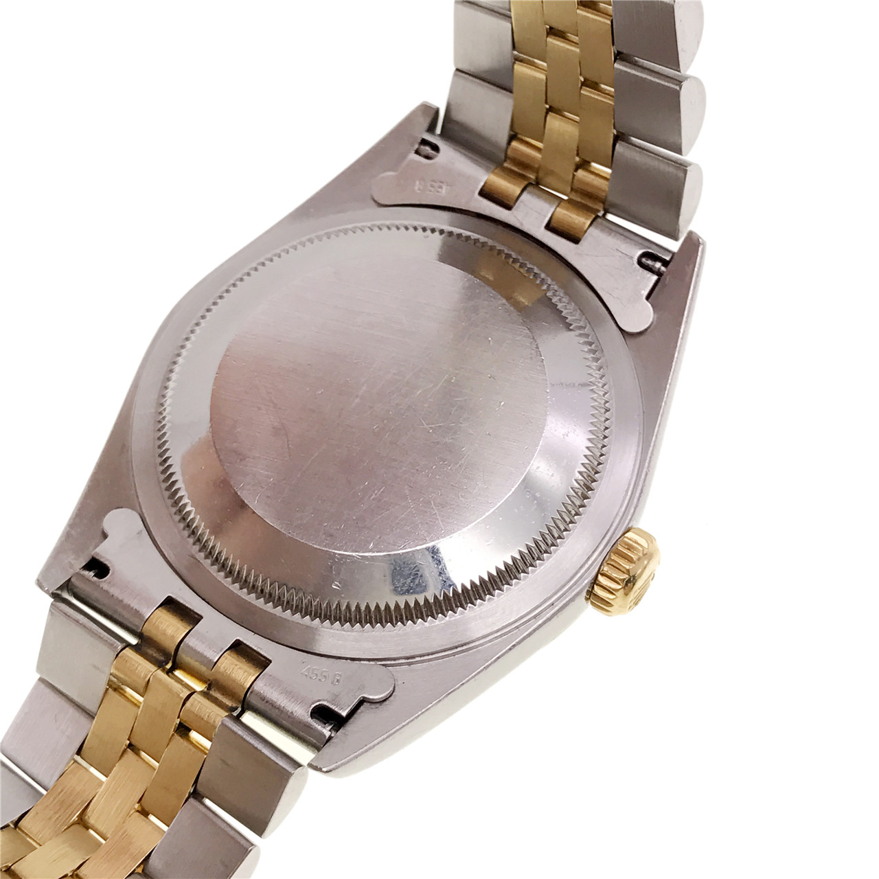 [无保留价][9.0新]劳力士16233大钻18k黄金精钢自动机械男表