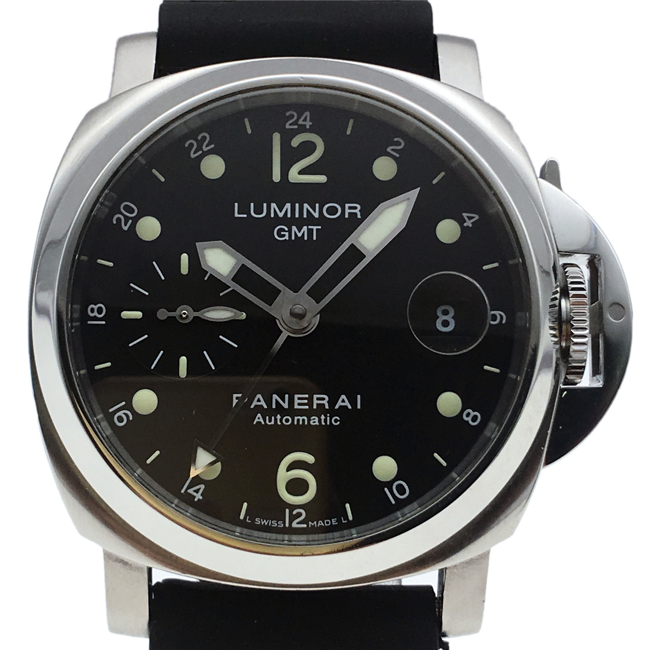 即刻拍[9.5新]沛纳海小秒针日历夜光刻度自动男表