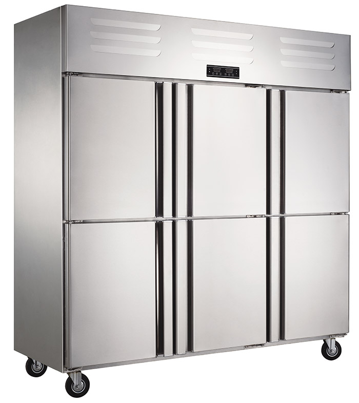 粤惠凌商用大雪柜六门大容量真风冷无霜冷柜厨房冷藏保鲜急冻冰柜