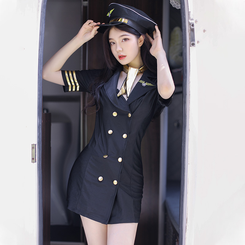 霏慕女警空姐cos服装机长角色扮演cosplay性感诱惑包臀主播jk制服