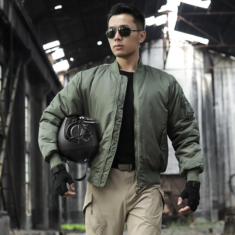 盾郎ma-1飞行夹克男飞行员夹克男军迷外套美军夹克男防风防水保暖