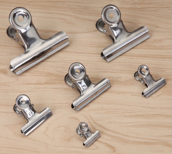 不锈钢票夹文件夹素描画板夹子大号办公用文具铁夹票据夹_不打折现价