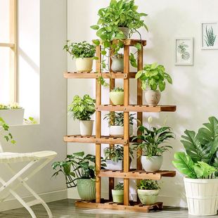 Multi-layer flower stand bonsai rack balcony plant pot shelf