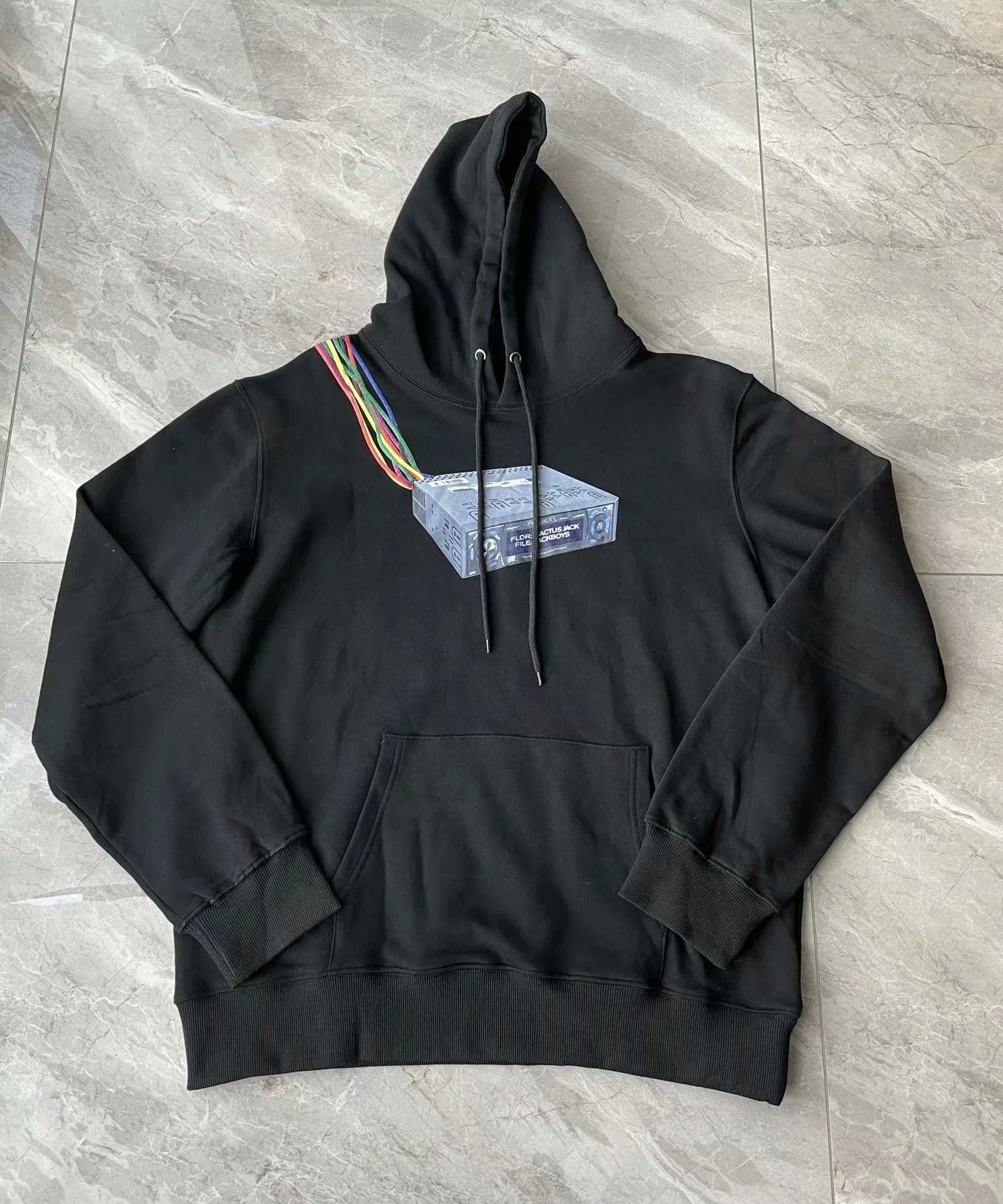 travis scott jackboys cord cutters hoodie 立体彩线 帽衫卫衣