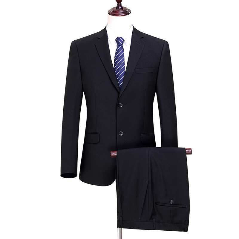 品牌中年西服套装男结婚礼服修身西装男士职业装正装新郎装伴郎服