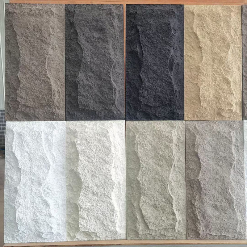 pu石皮板背景墙仿蘑菇石pu石材轻质文化石外墙岩板3d立体文化砖墙