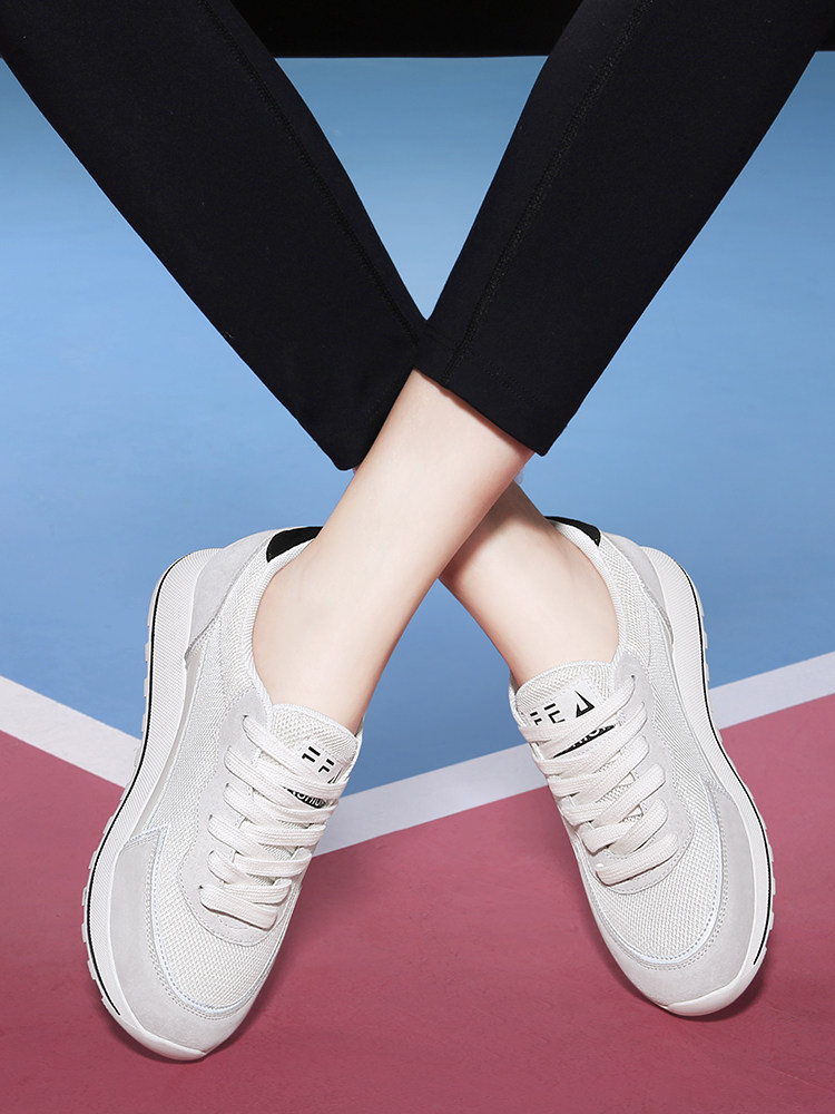 台湾红蜻蜓rd运动鞋女2021新款休闲爆款阿甘鞋真皮百