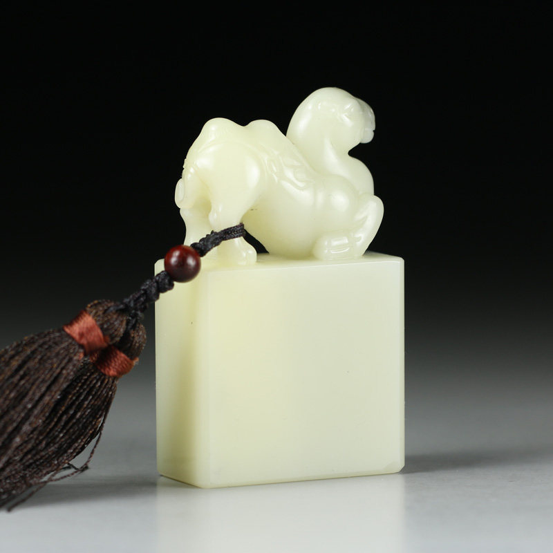 寿山老性芙蓉石 精品【骆驼】印章 s213