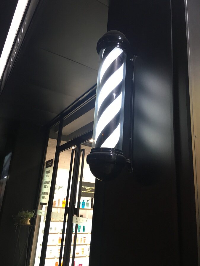 理发转灯发廊led美发店户外挂墙发廊店灯理发店防水挂壁美发灯箱