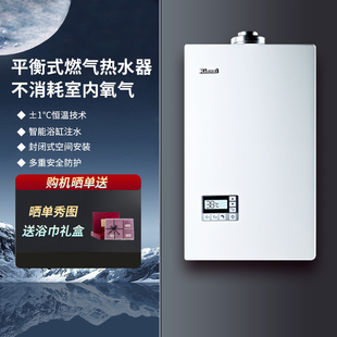 Rinnai/林内 RUS-16W55ARF燃气热水器平衡式专用浴室橱柜恒温16升