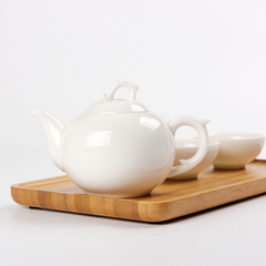 玉瓷茶壶单壶德化白瓷功夫茶具手工象牙白陶瓷过滤泡茶壶大号小号